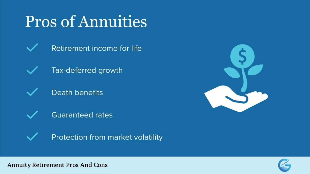 Annuity Retirement Pros And Cons