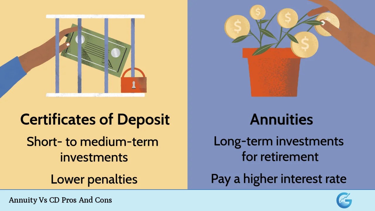 Annuity Vs CD Pros And Cons