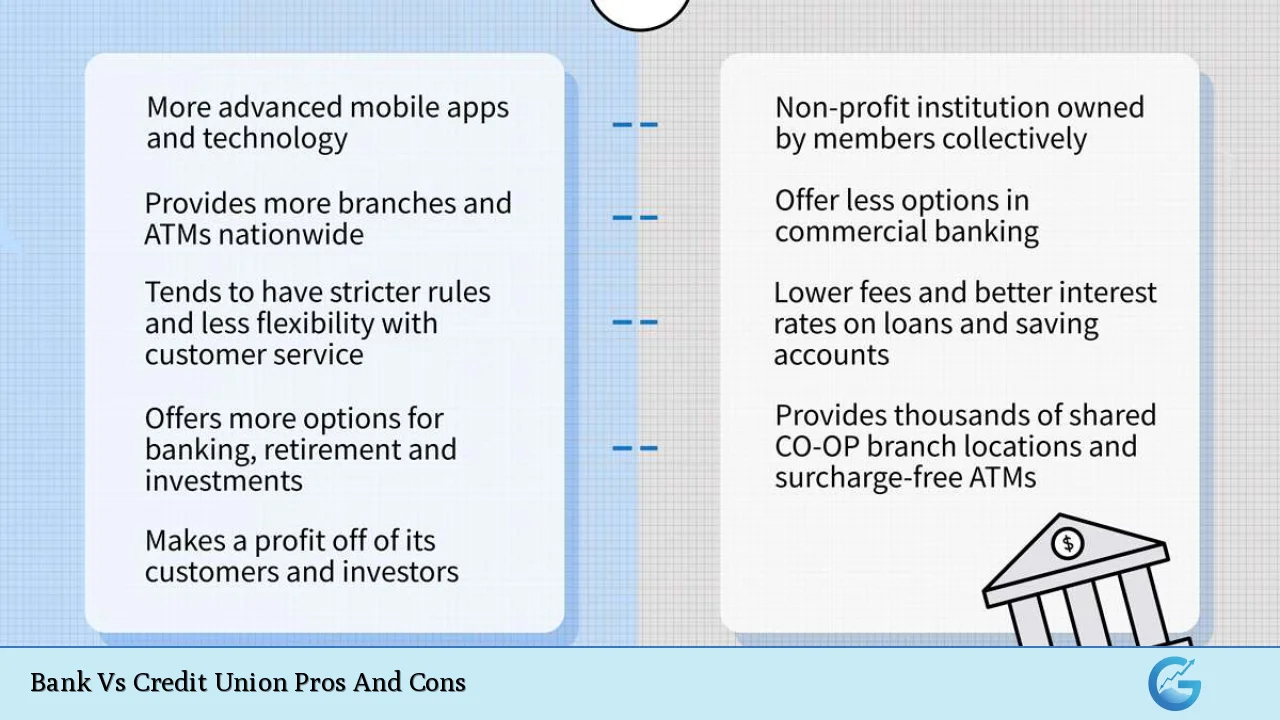 Bank Vs Credit Union Pros And Cons