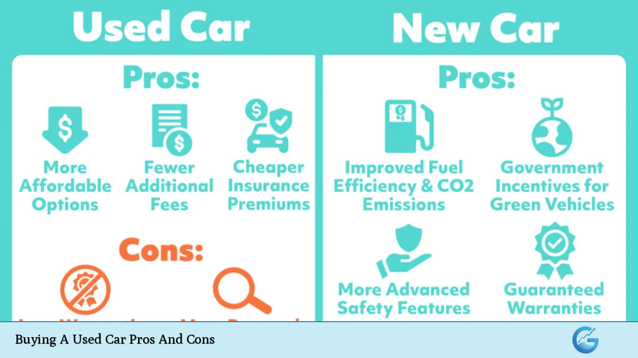 Buying A Used Car Pros And Cons