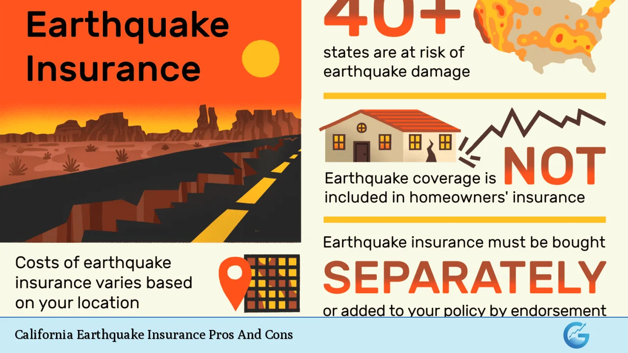 California Earthquake Insurance Pros And Cons