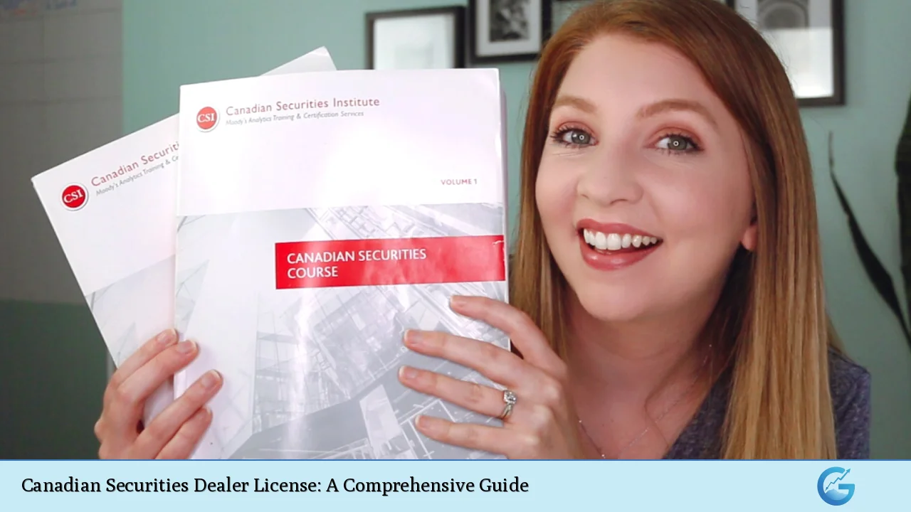 Canadian Securities Dealer License: A Comprehensive Guide