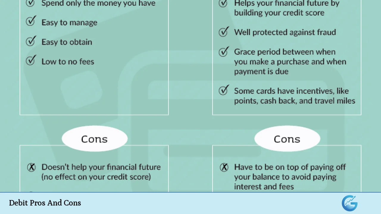 Debit Pros And Cons