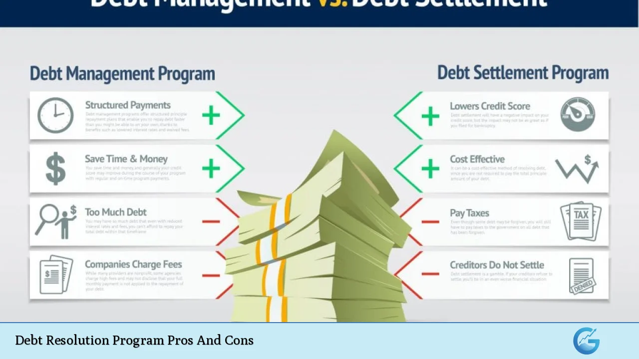 Debt Resolution Program Pros And Cons