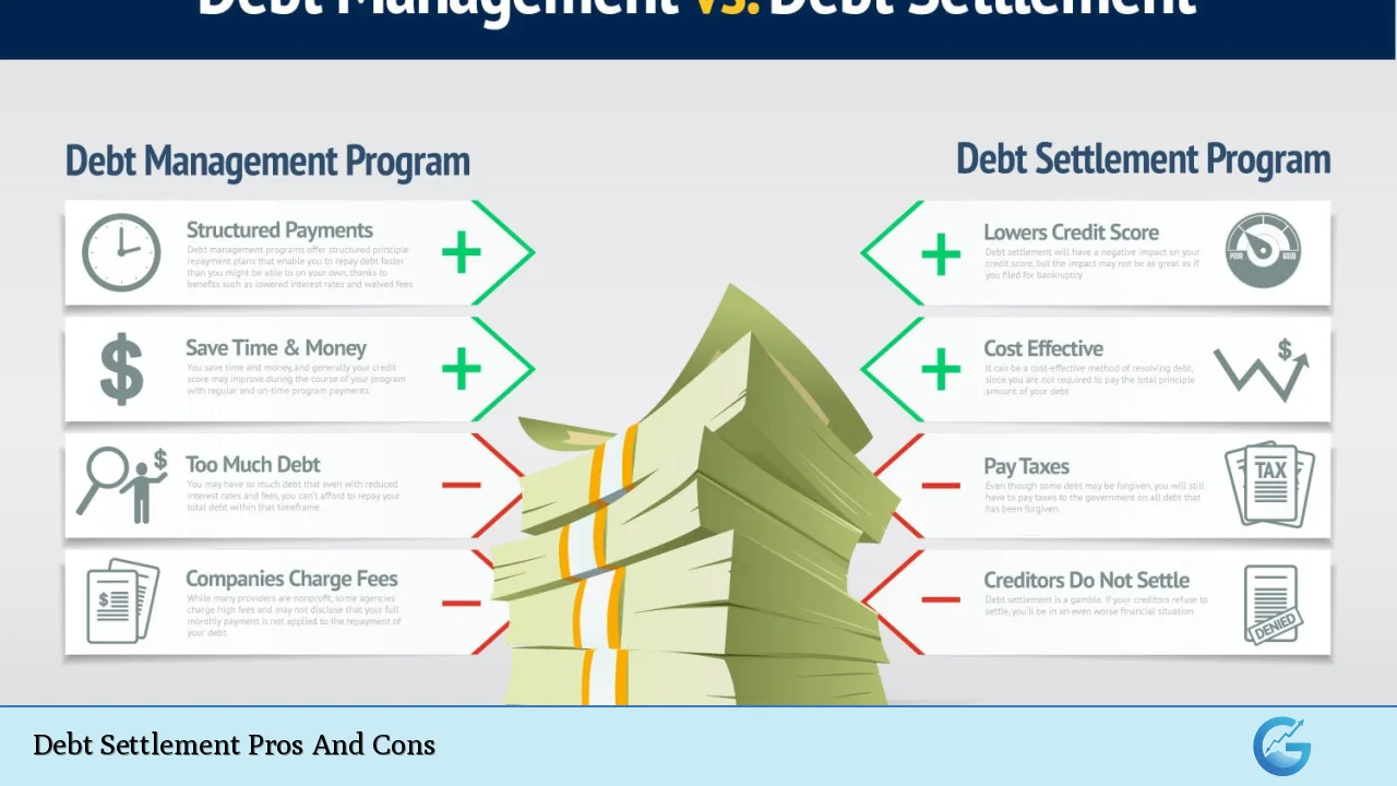 Debt Settlement Pros And Cons