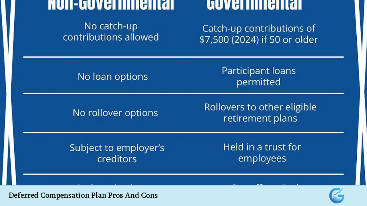 Deferred Compensation Plan Pros And Cons