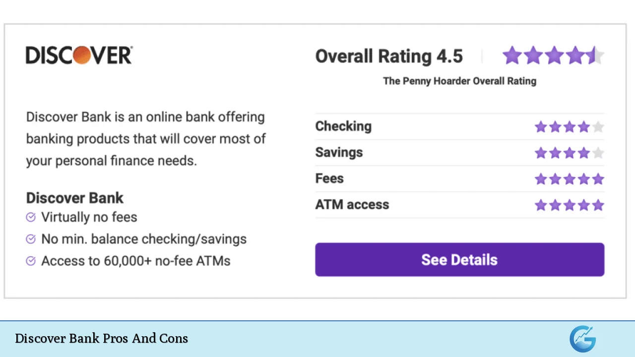 Discover Bank Pros And Cons