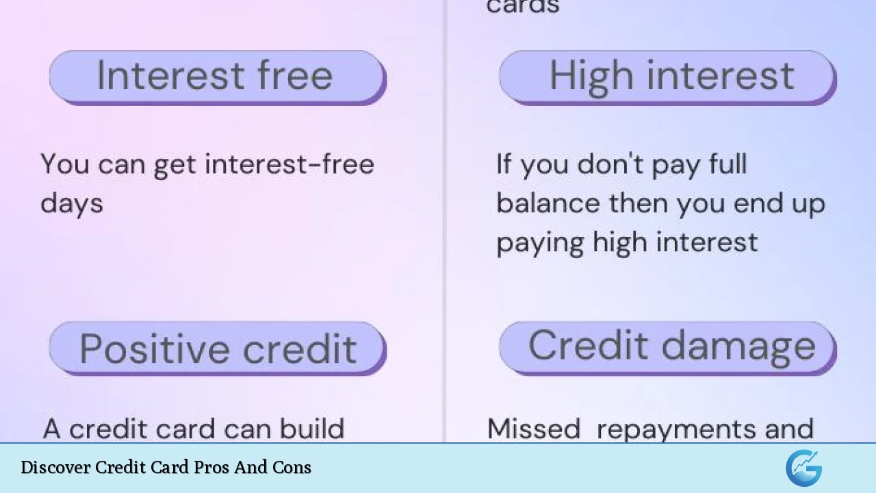 Discover Credit Card Pros And Cons