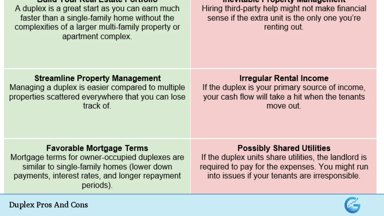 Duplex Pros And Cons