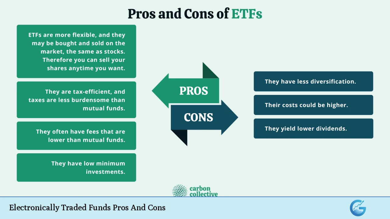 Electronically Traded Funds Pros And Cons