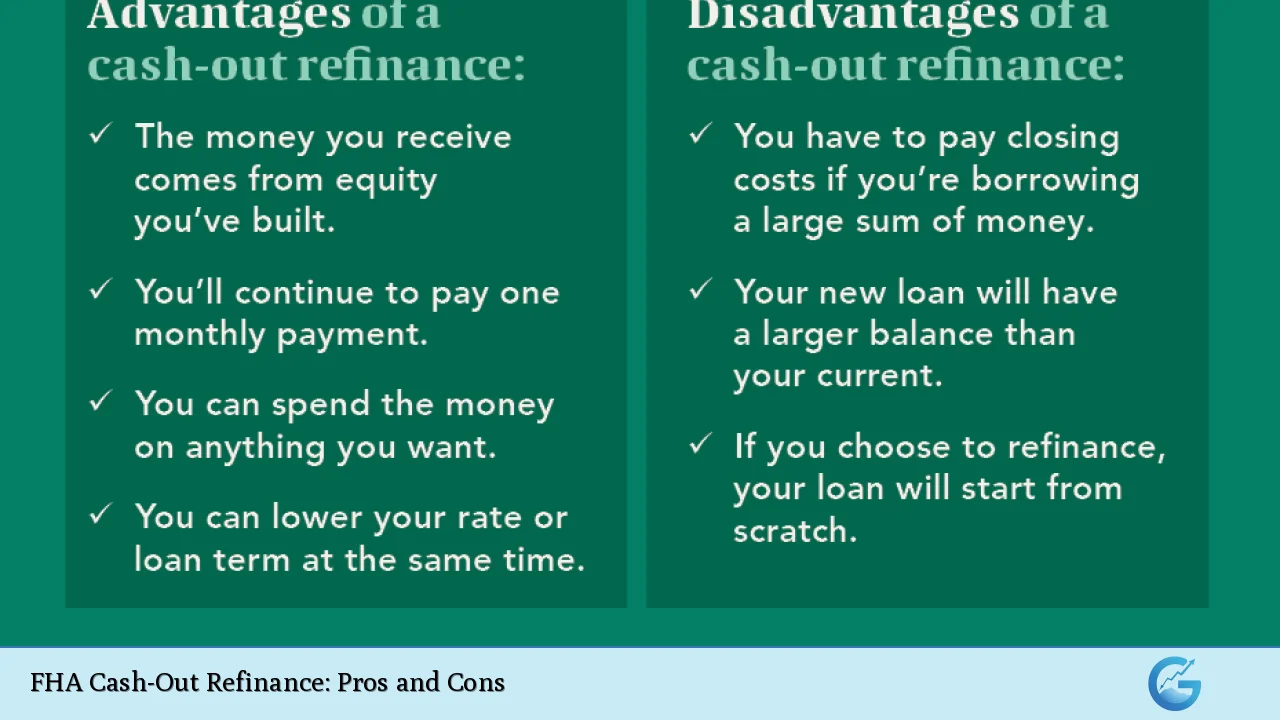 FHA Cash-Out Refinance: Pros and Cons