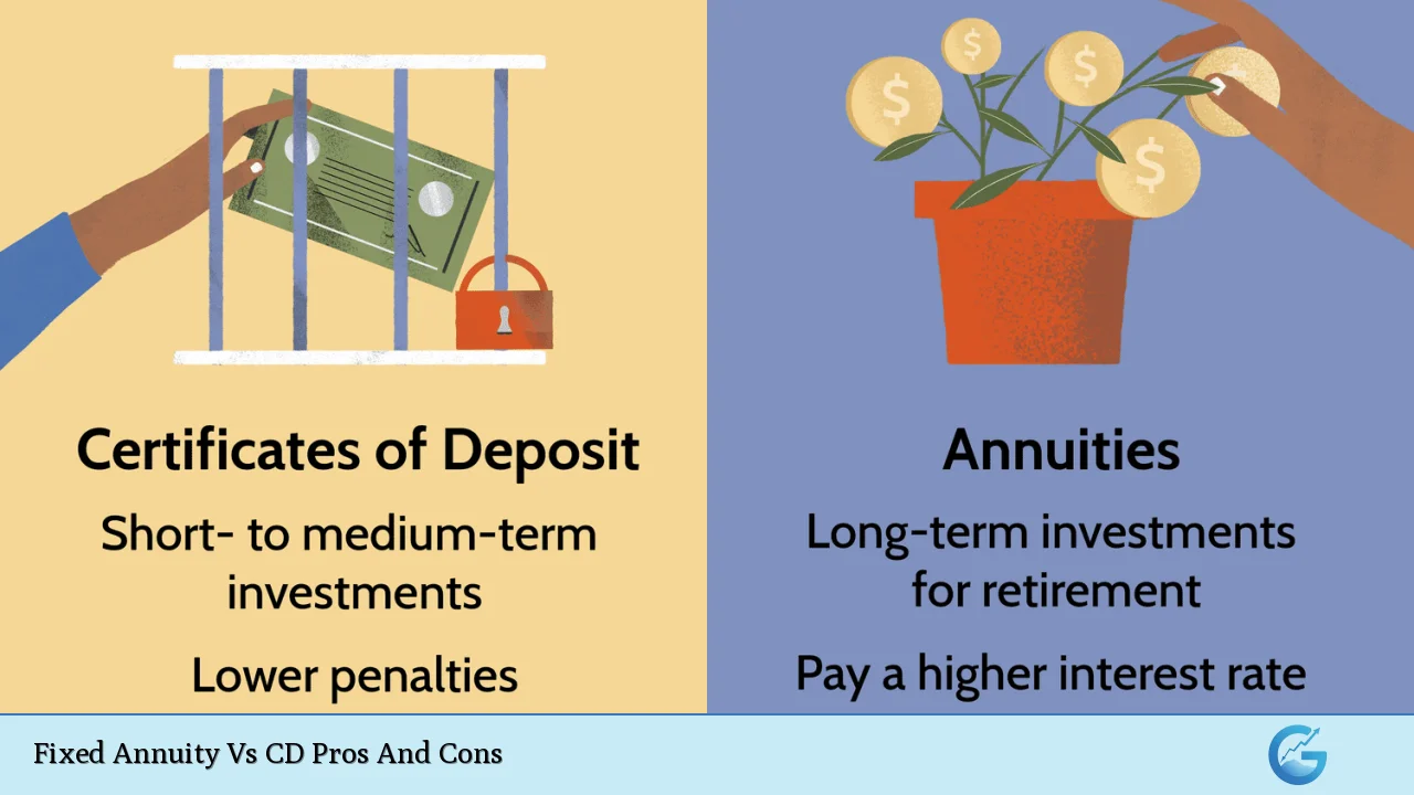 Fixed Annuity Vs CD Pros And Cons