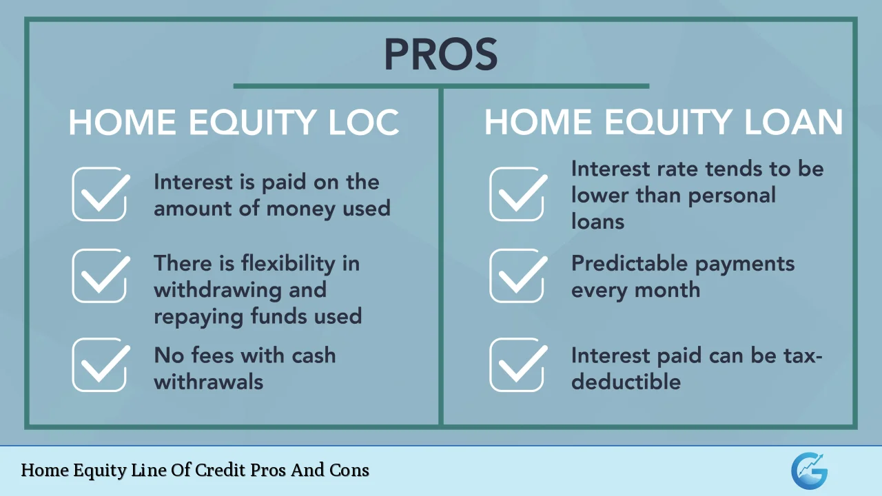 Home Equity Line Of Credit Pros And Cons