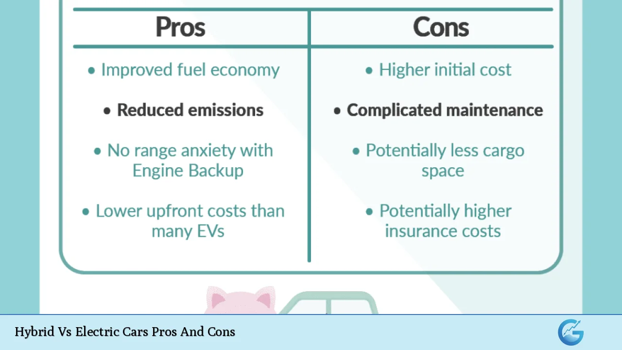 Hybrid Vs Electric Cars Pros And Cons