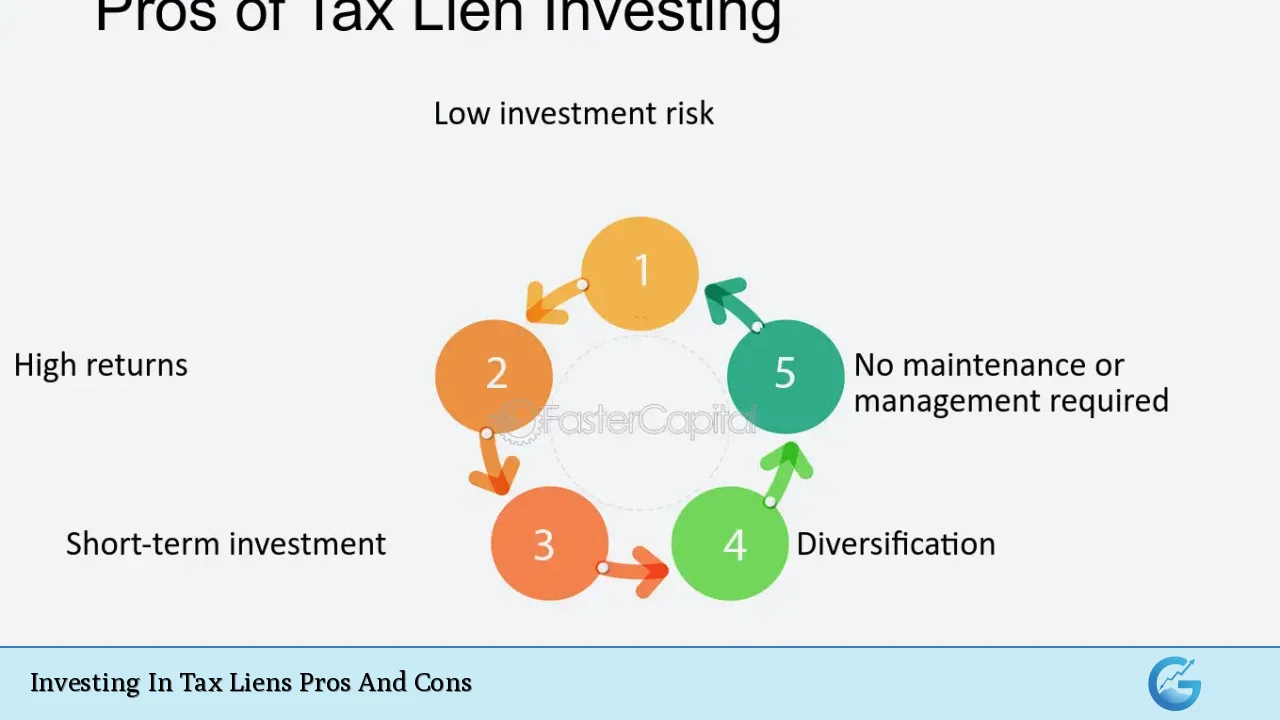 Investing In Tax Liens Pros And Cons