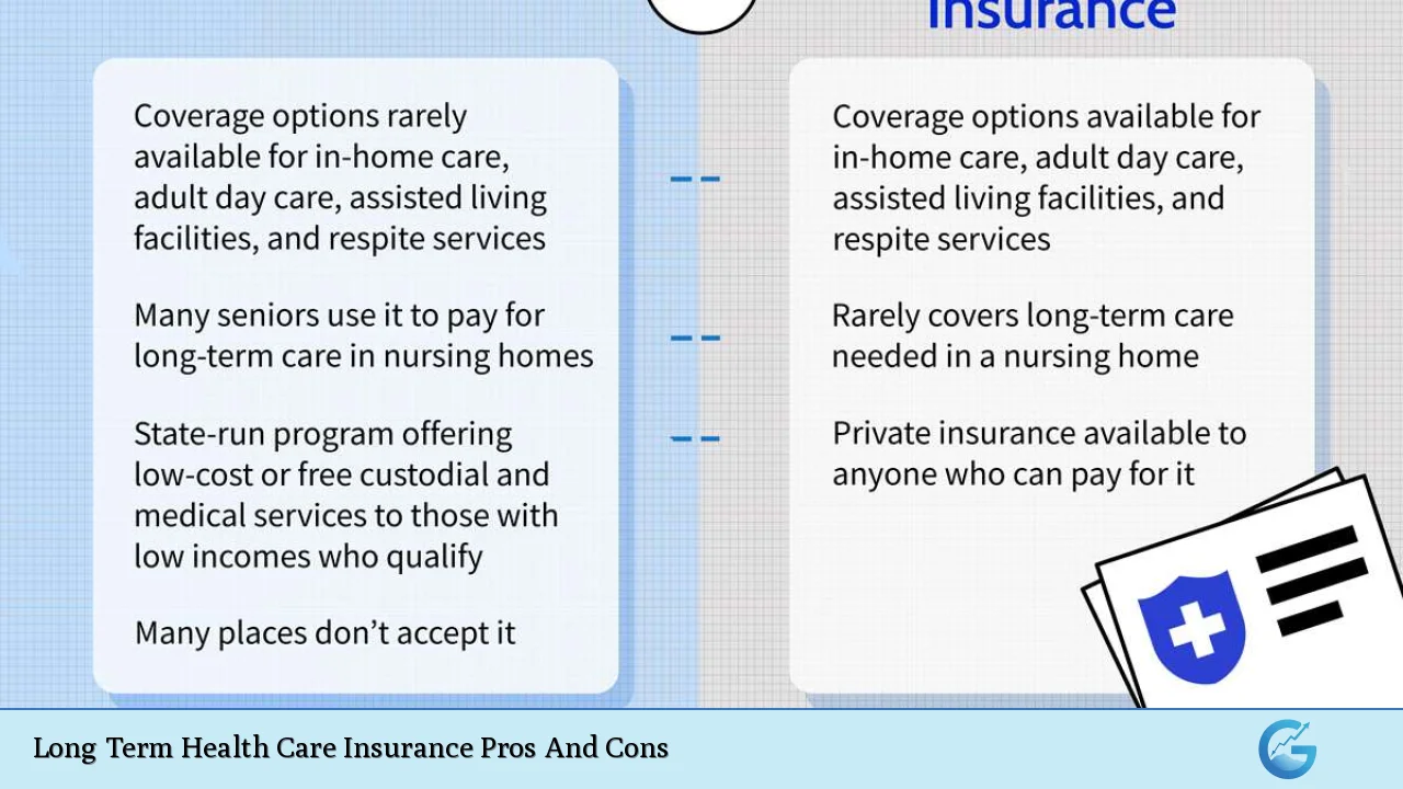 Long Term Health Care Insurance Pros And Cons