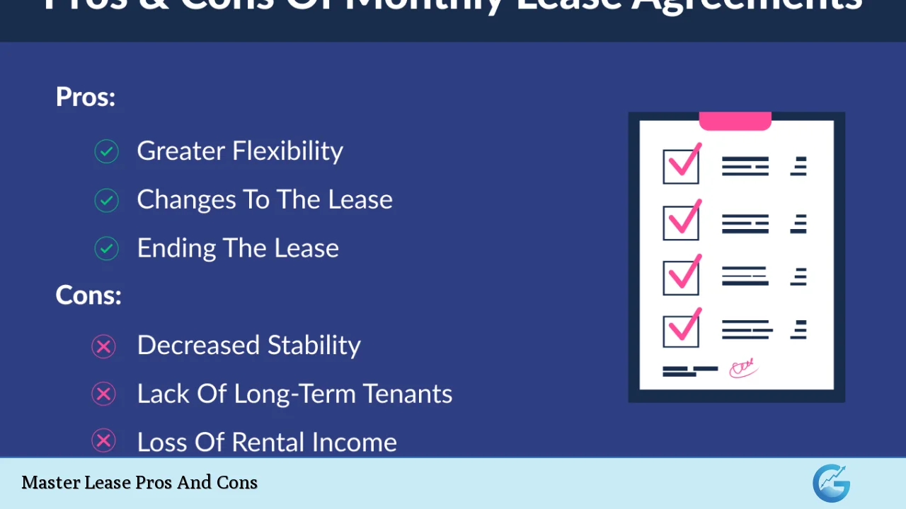 Master Lease Pros And Cons