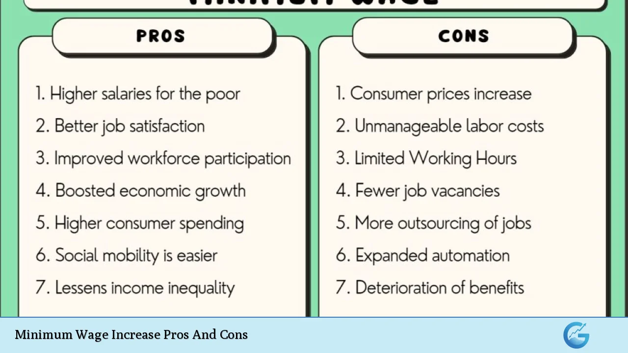 Minimum Wage Increase Pros And Cons