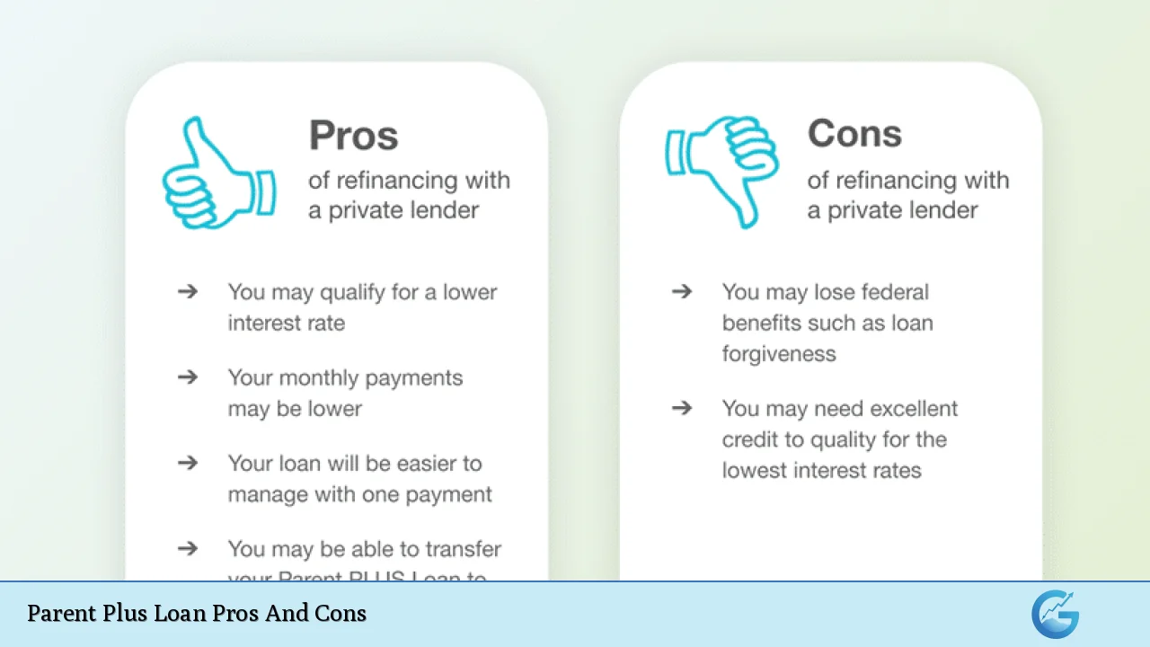 Parent Plus Loan Pros And Cons