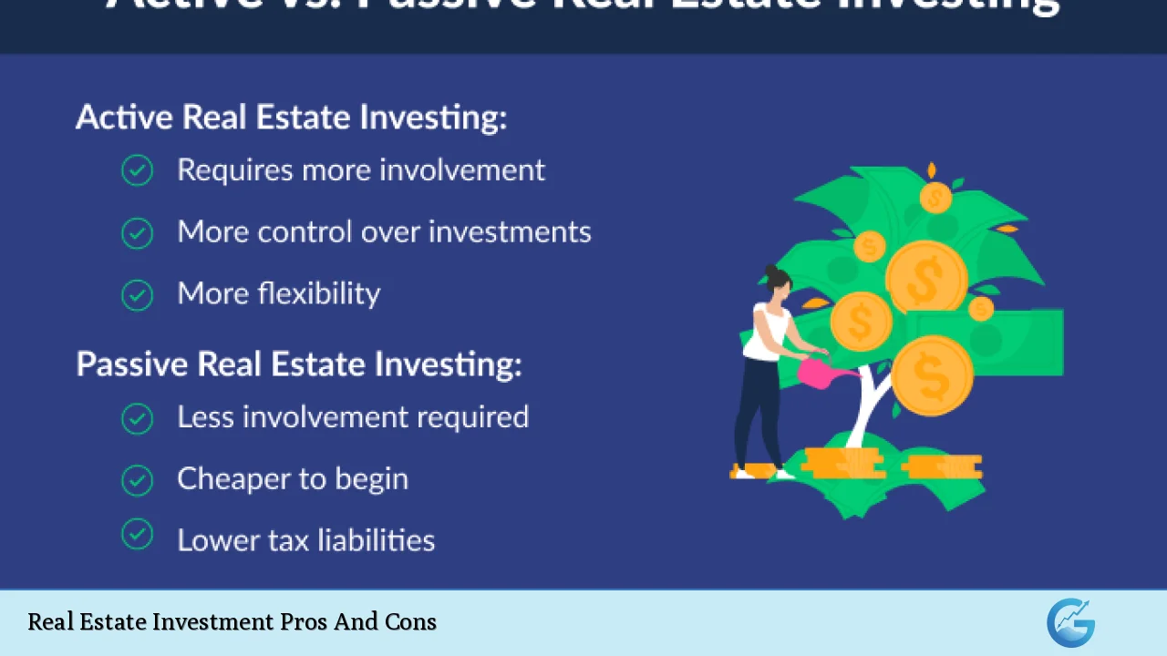 Real Estate Investment Pros And Cons