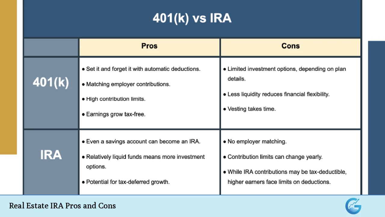 Real Estate IRA Pros and Cons