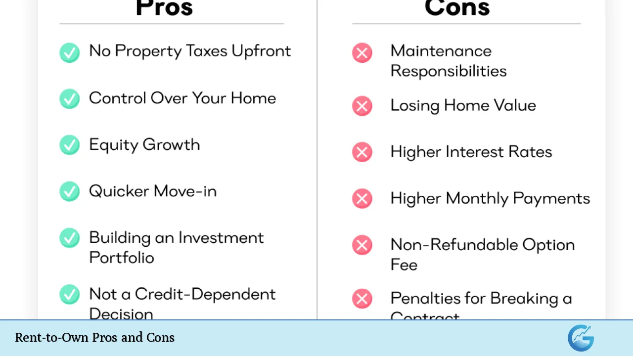 Rent-to-Own Pros and Cons