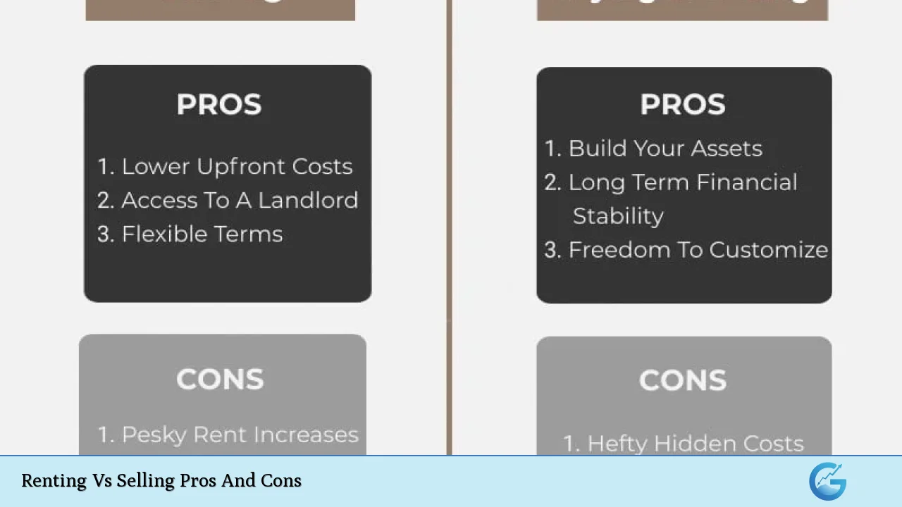 Renting Vs Selling Pros And Cons