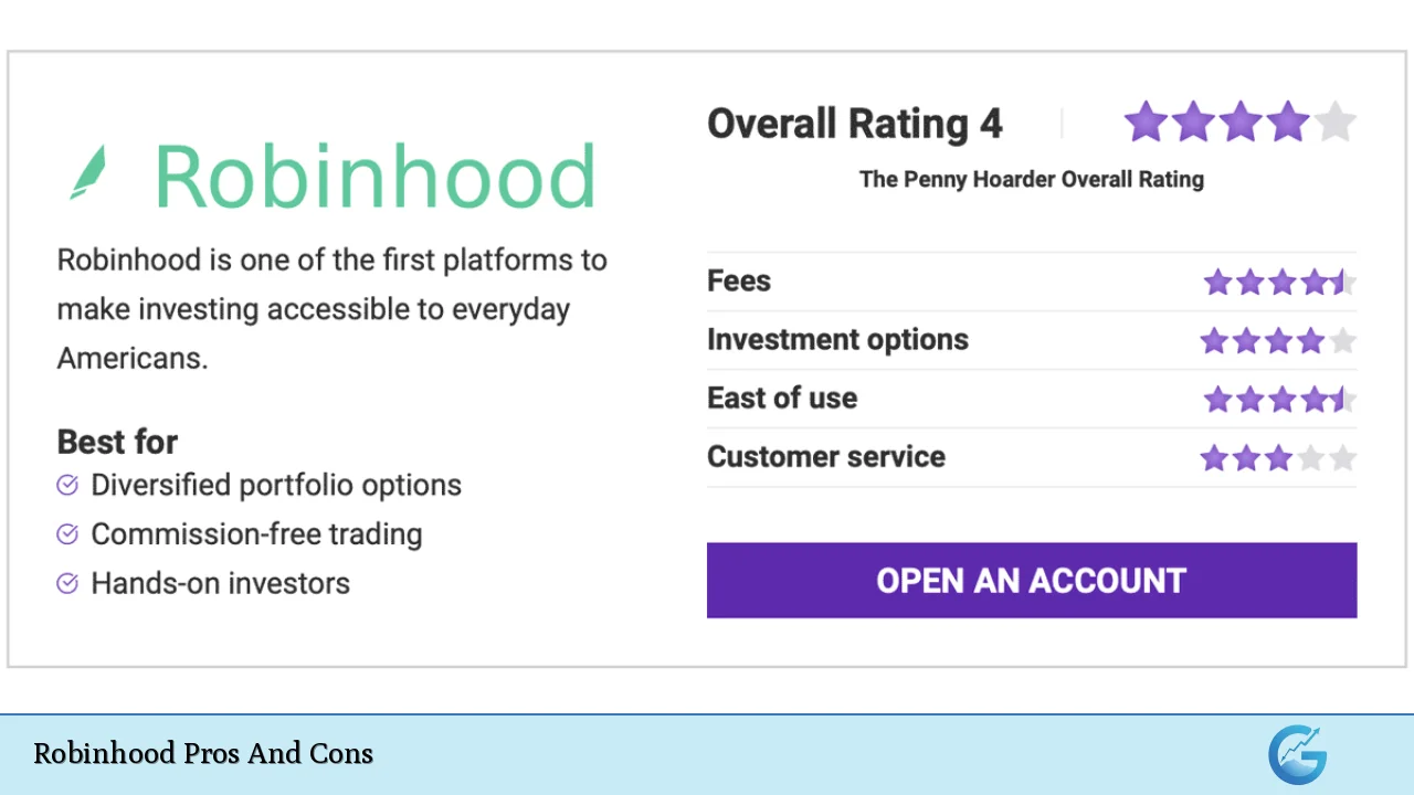 Robinhood Pros And Cons