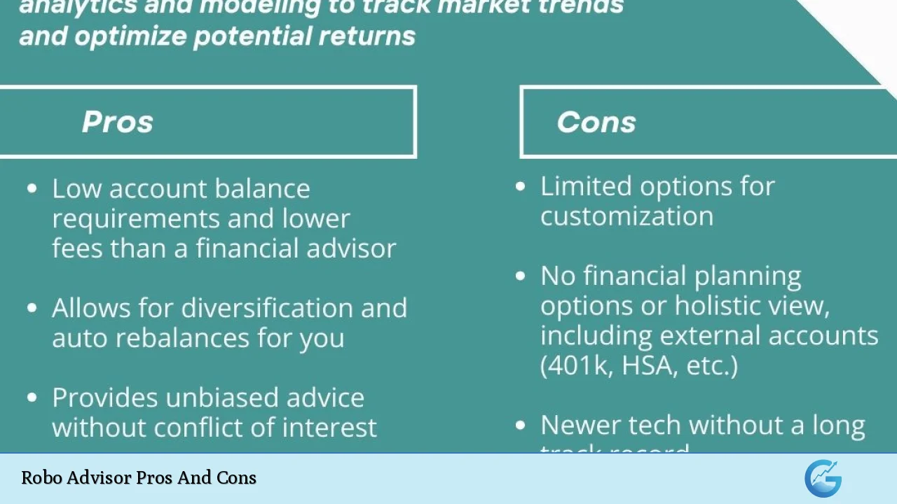 Robo Advisor Pros And Cons