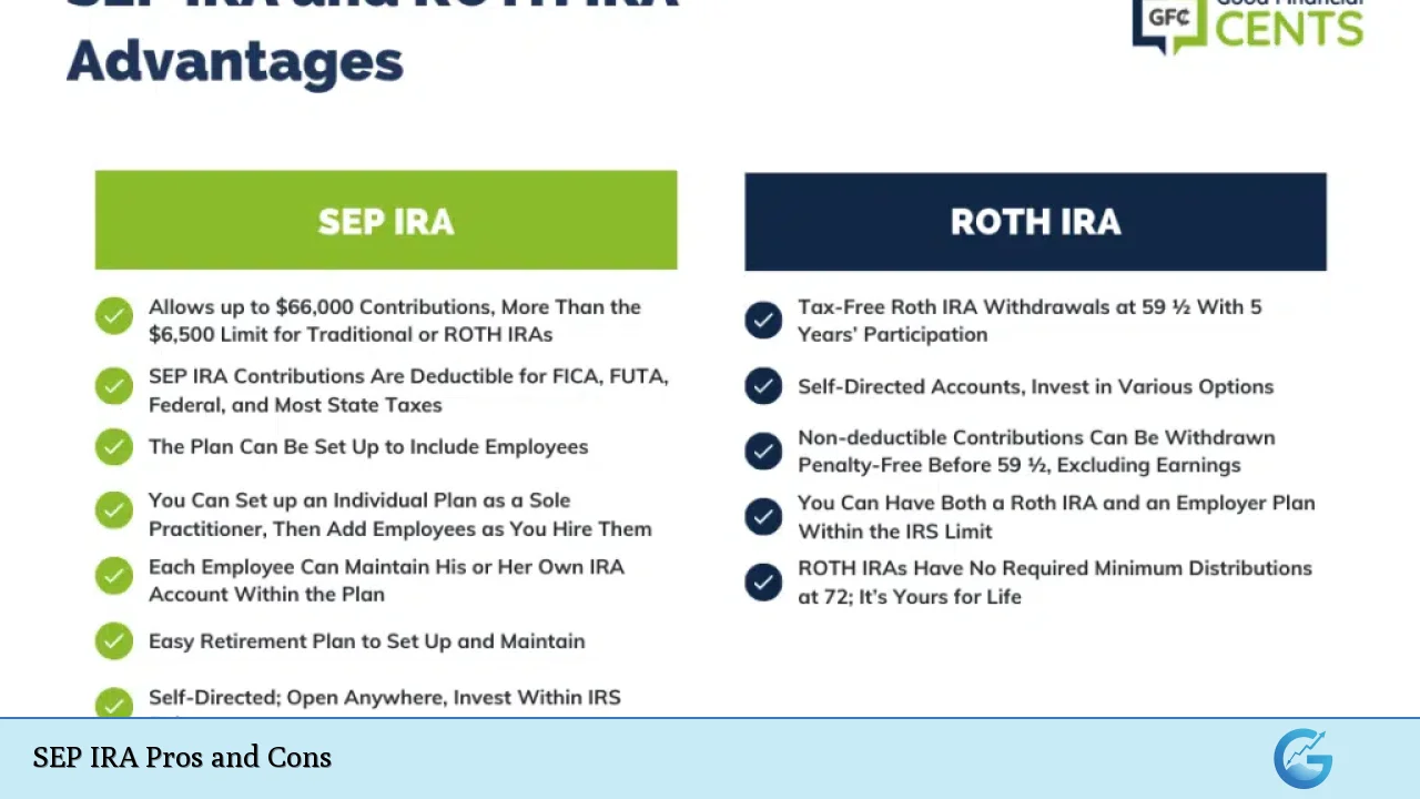 SEP IRA Pros and Cons