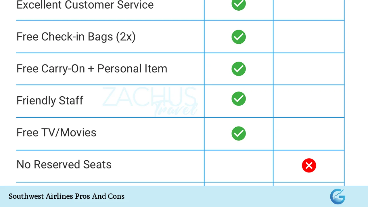 Southwest Airlines Pros And Cons