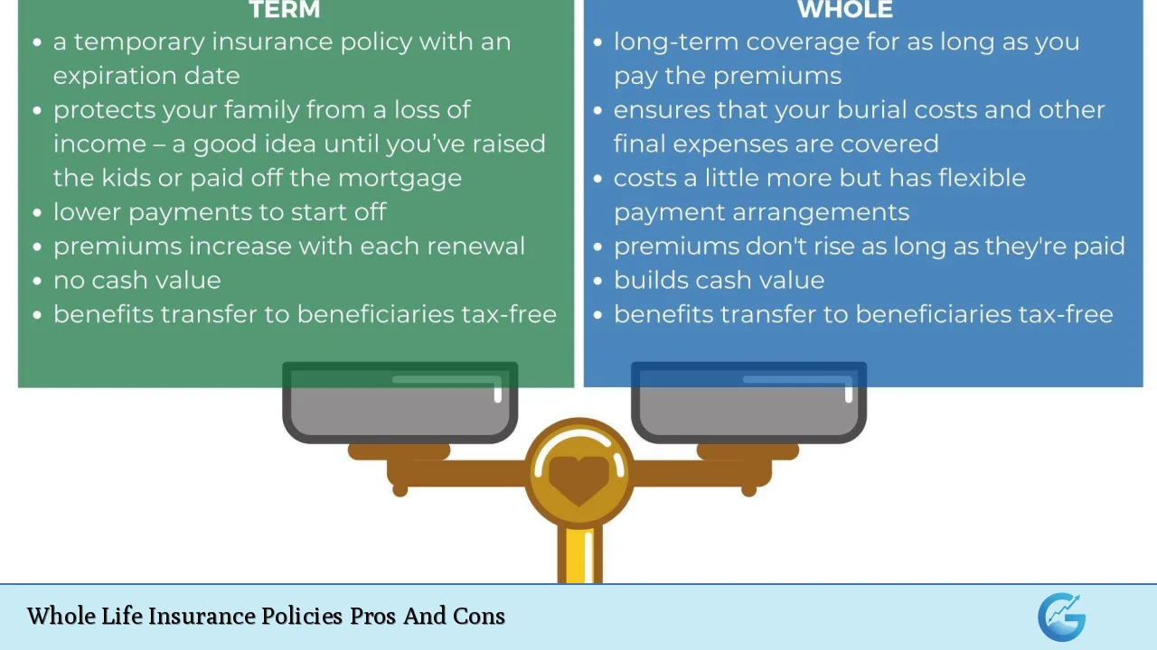 Whole Life Insurance Policies Pros And Cons