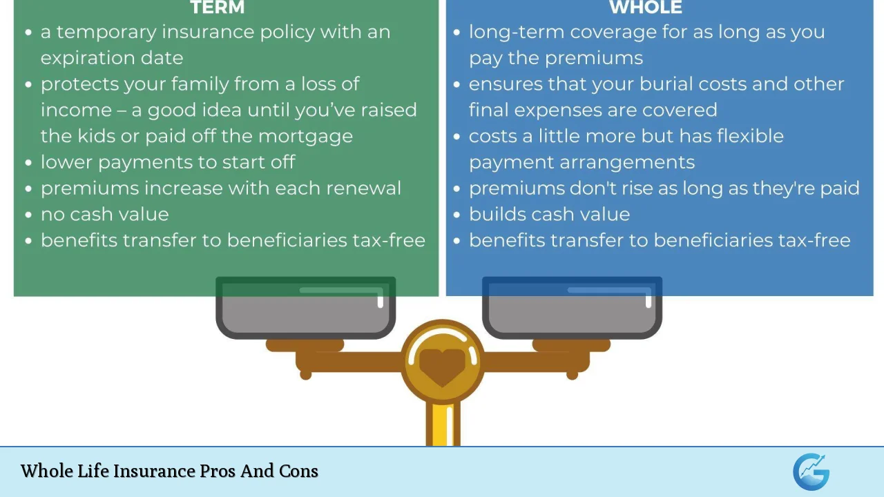 Whole Life Insurance Pros And Cons